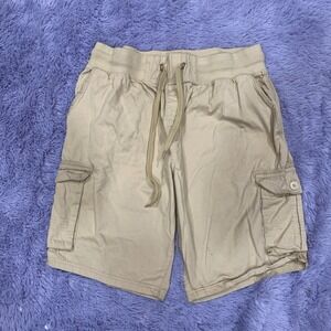 Open Trails Men's Size Medium XL Cargo Shorts‎ Tan Casual Multiple Pockets